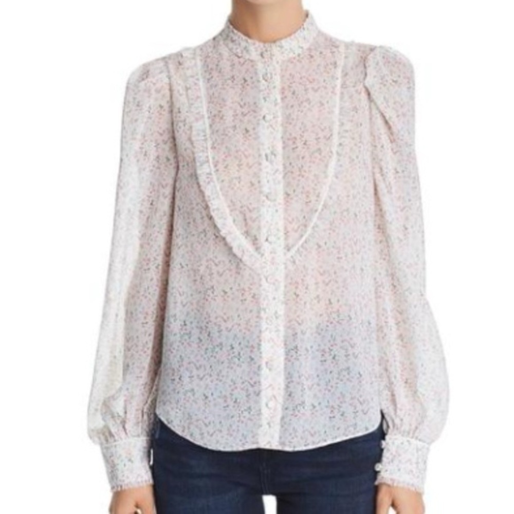 Divine Heritage Floral Blouse Size XS